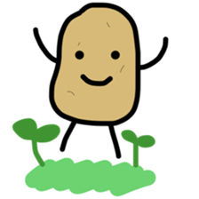 potato jagataro sticker #10974204