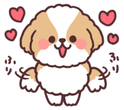 fluffy shih tzu 3set 2 sticker #10974888