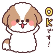 fluffy shih tzu 3set 2 sticker #10974898