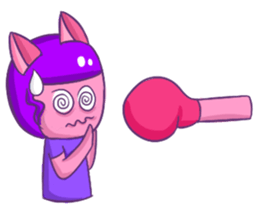 A Dreamy Girl with Cat Ears sticker #10974932