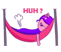 A Dreamy Girl with Cat Ears sticker #10974940