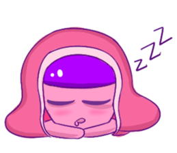 A Dreamy Girl with Cat Ears sticker #10974953