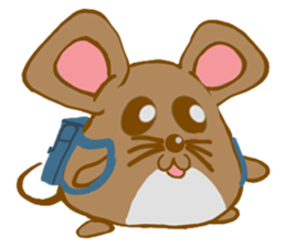 A Little Brown Onigiri-Rats sticker #10975048
