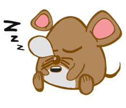 A Little Brown Onigiri-Rats sticker #10975049