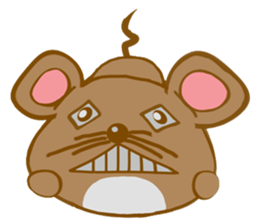 A Little Brown Onigiri-Rats sticker #10975050