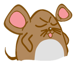 A Little Brown Onigiri-Rats sticker #10975051