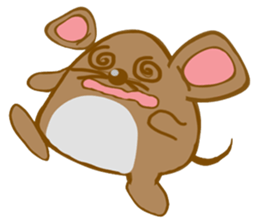 A Little Brown Onigiri-Rats sticker #10975052