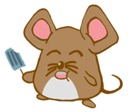A Little Brown Onigiri-Rats sticker #10975054