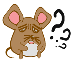 A Little Brown Onigiri-Rats sticker #10975055