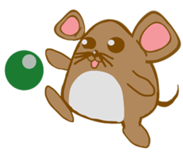 A Little Brown Onigiri-Rats sticker #10975056