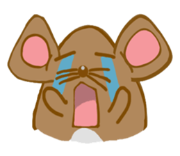 A Little Brown Onigiri-Rats sticker #10975057