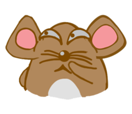 A Little Brown Onigiri-Rats sticker #10975059
