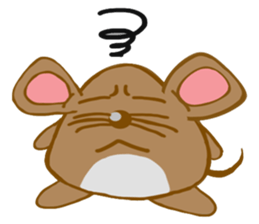 A Little Brown Onigiri-Rats sticker #10975065