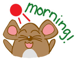 A Little Brown Onigiri-Rats sticker #10975067