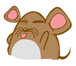 A Little Brown Onigiri-Rats sticker #10975069