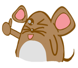 A Little Brown Onigiri-Rats sticker #10975070