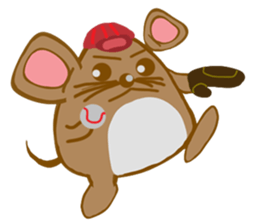 A Little Brown Onigiri-Rats sticker #10975073