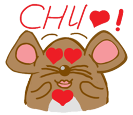 A Little Brown Onigiri-Rats sticker #10975075