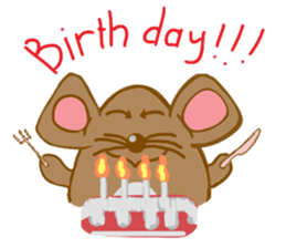 A Little Brown Onigiri-Rats sticker #10975076