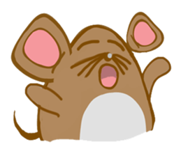 A Little Brown Onigiri-Rats sticker #10975077
