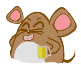 A Little Brown Onigiri-Rats sticker #10975078