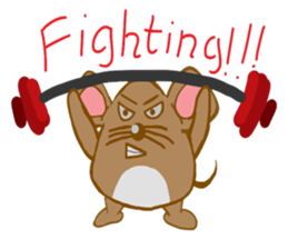 A Little Brown Onigiri-Rats sticker #10975080