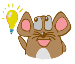 A Little Brown Onigiri-Rats sticker #10975084