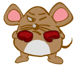 A Little Brown Onigiri-Rats sticker #10975085