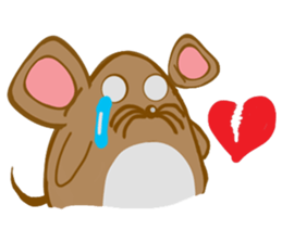 A Little Brown Onigiri-Rats sticker #10975086