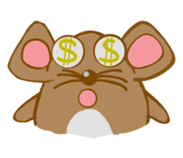 A Little Brown Onigiri-Rats sticker #10975087