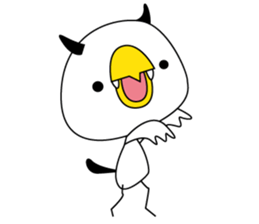 Birds convey the feelings sticker #10975373
