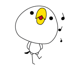 Birds convey the feelings sticker #10975389