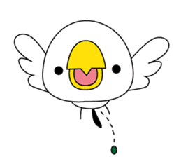 Birds convey the feelings sticker #10975397