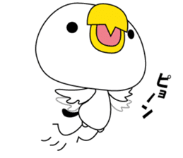 Birds convey the feelings sticker #10975398