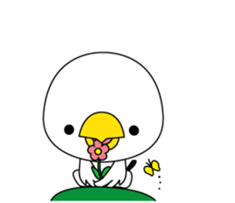 Birds convey the feelings sticker #10975403