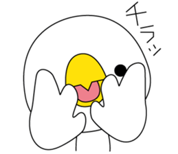 Birds convey the feelings sticker #10975405