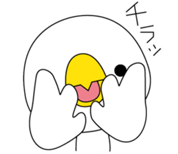 Birds convey the feelings sticker #10975405