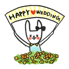 Cute rabbit will marry