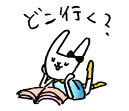 Cute rabbit will marry sticker #10975425