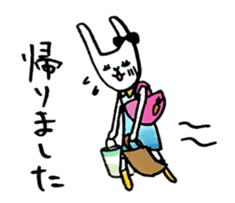 Cute rabbit will marry sticker #10975427