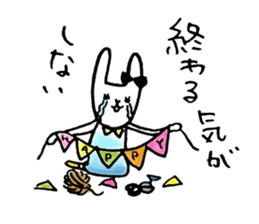 Cute rabbit will marry sticker #10975437