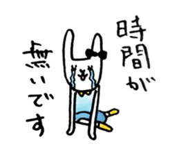Cute rabbit will marry sticker #10975438