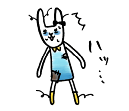 Cute rabbit will marry sticker #10975443
