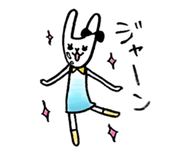 Cute rabbit will marry sticker #10975445