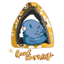 Lineolated parakeet and friends sticker #10975456