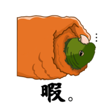 Lineolated parakeet and friends sticker #10975459