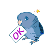 Lineolated parakeet and friends sticker #10975478