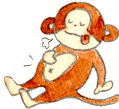 Sticker of the monkey sticker #10976209