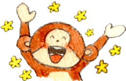 Sticker of the monkey sticker #10976212