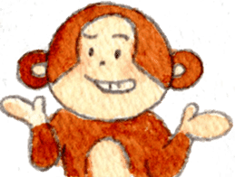 Sticker of the monkey sticker #10976213
